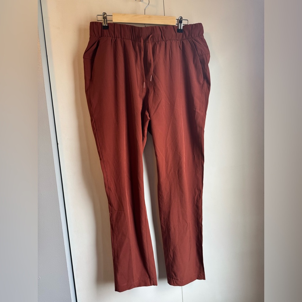 90 Degree By Reflex Women’s Rust Red Straight Leg Pants